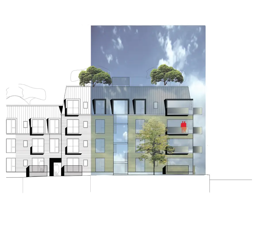 Asylgade Karre – tegning 5